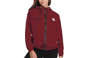 MIGCAPUT Chubasqueros Mujer Chaqueta Impermeable Abrigo Manga Larga Outdoor Deporte Cortavientos Impermeables Chaqueta Con Capucha Cortavientos Para Senderismo Camping