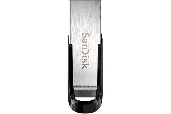 SanDisk Ultra Flair Pendrive 128 GB Memoria USB 3.0 (Velocidad de lectura hasta 150 MB/s, Protección con Contraseña, Carcasa de metal elegante y duradera, Plata) Negro