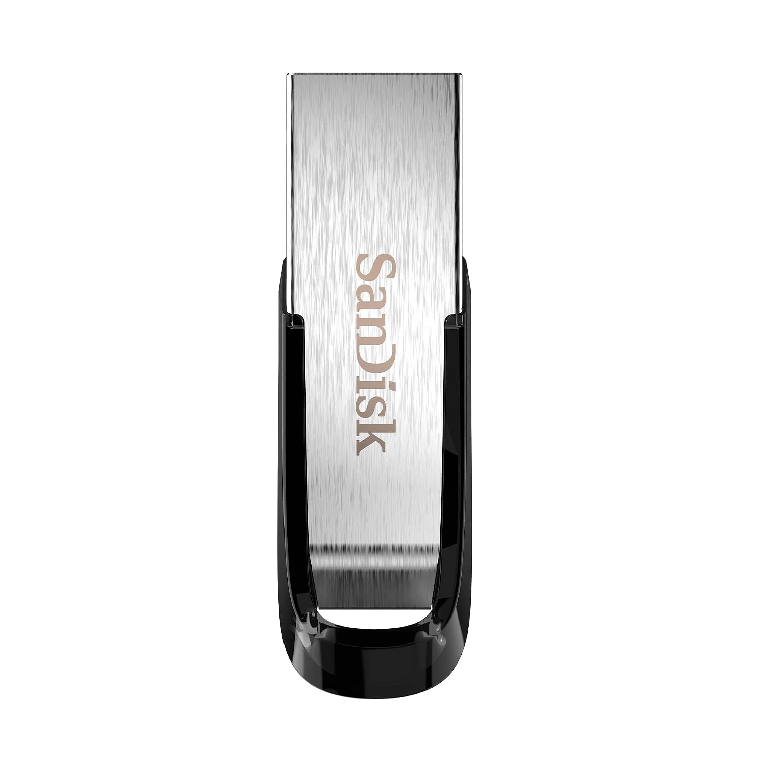 SanDisk Ultra Flair Memoria flash USB 3.0 de 64 GB, con carcasa de metal duradera y elegante y hasta 150 MB/s de velocidad de lectura, Color negro/plateado