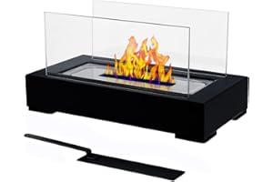 Cheminée de Table au bioéthanol,cheminée de Table Portable avec Aide à l'extinction,pour l'intérieur et l'extérieur,feu décoratif de Table