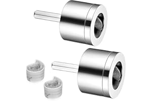 KTPCN Lot de 4 nettoyeurs de tuyaux en cuivre pour perceuse, 22 mm et 15 mm, outils de plomberie, outil de nettoyage efficace des tubes en cuivre, brosse de nettoyage pour perceuse électrique