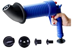 PLPLAAOO Sturalavandini a pressione, stantuffo per WC ad aria compressa, pulitore manuale della pompa, stantuffo ad alta pressione per bagno, WC, lavandino, scarico a pa