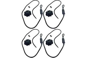 DHKFXKT Car Parcel Shelf Cords, 4 Pcs Roof Rack Attachment Straps, Universal Car Rear Parcel Shelves Holding Cord, for Golf MK6 MK7 GTI 2010-2012, Tonneau Cover Strap Cord Hanging Rope Car Accessories