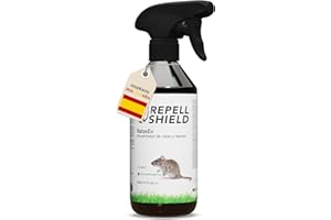 RepellShield® Spray Ahuyentador de Ratas y Ratones -500ml- No Mancha - Uso Interior y Exterior - Aceite de Menta - Repelente Ratas y Ratones - Alternativa a Trampas para Ratones y Veneno para Ratas