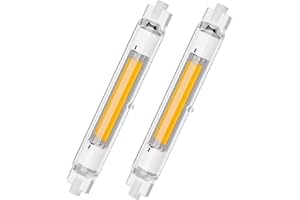 TDDKFB Lampadina R7S LED 118mm Dimmerabile,R7S 118mm Led 30W Equivalenti a 300W Lampada Alogena,Lampada R7s Led Lamp Bianca Naturale 4500K,3000LM Nessun Sfarfallio,Illuminazione Fascio 360°,2 Pezzi
