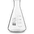 Bello Borosilicate Glass Conical Flask, 500ml Capacity, Narrow Mouth & Transparent for perfume making, Cosmetics school collage chemistry lab laboratory