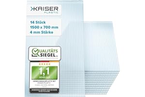 Kaiser Plastic Xtra-Strong Greenhouse Panels Various Sizes