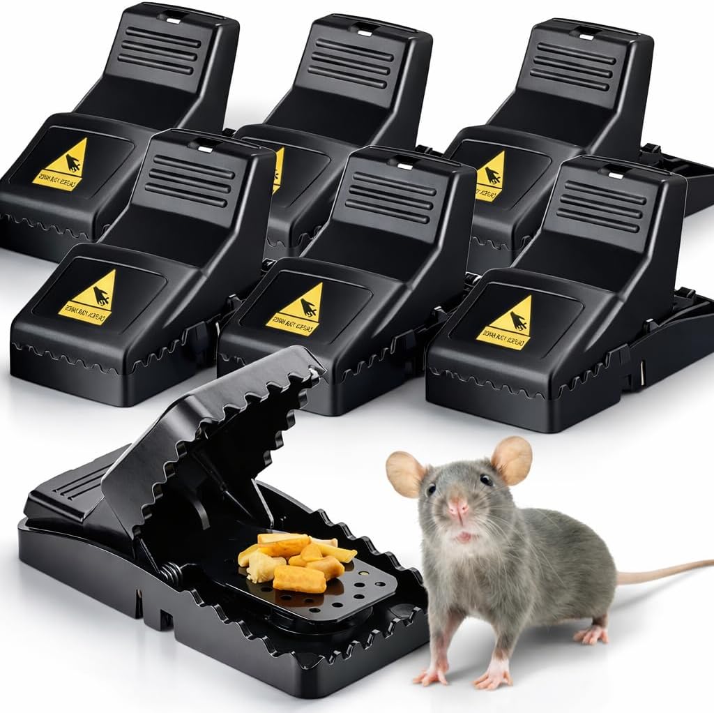 6x Pièges à Souris Mousetrap Piège à Frappe Piège à Campagnol réutilisable Piège pour Souris, Rat - Piège à Souris - Piège à Rat pour Maison & Jardin