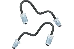 Pulchra 2PCS Car Brake Hoses 100mm Rear Brake Pipes Compatible with V-W Golf Mk5 Mk6 Passat CC B6 Beetle Touran Au-di A3 TT 1K0611763E 1K0611763F