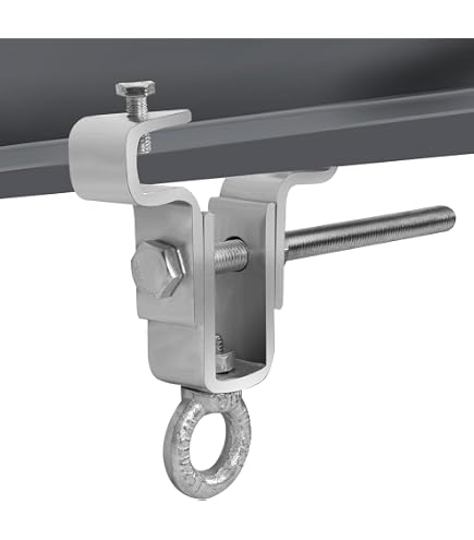Support Pour Sac De Frappe VANROUG - Collier De Serrage Acier - Capacité 500kg - Pour Poutre En I, MMA, Boxe