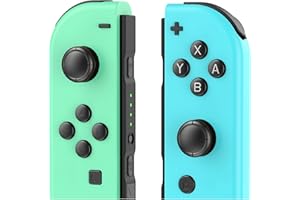Acoretoas Replacement for Nintendo Switch Controller, Switch Wireless Controllers Compatible with Switch/Lite/OLED, Support Motion Control/Wake-up/Dual Vibration (G-B)