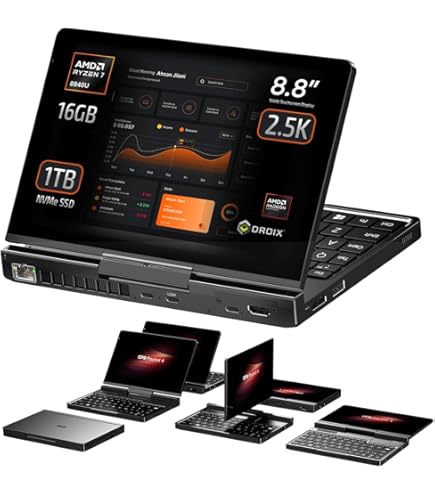 GPD Pocket 4: Mini Laptop with AMD Ryzen 7 8840U CPU, Radeon 780M