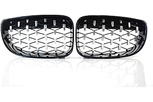 GSRECY Paraurti Anteriore Rene Diamond Edition Griglia Per 1 Serie E81 E82 E87 E88 LCI 2007-2013
