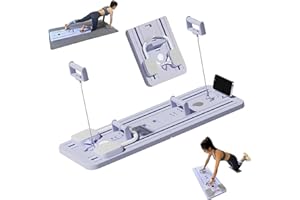 GRESONIC Planche Abdominale multifonctionnelle, Rouleau Abdominal à rebondissement Automatique avec Support pour Les Coudes, Planche d'exercices abdominaux multifonctionnelle