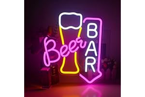 Wanxing Enseigne néon pour décoration murale, lampe néon pour bar à bière, panneau lumineux néon pour bar, bar à bière, décoration d'intérieur, magasin, boîte de nuit
