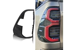 ‎JHCHAN JHCHAN Rücklichtabdeckung für Toyota Hilux 2021-2025 Deluxe-Modell Invincible x Hilux GR Sport ABS Lichtumrandung