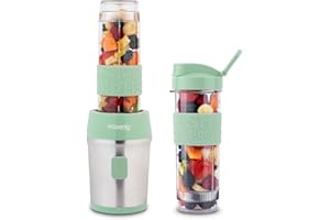 H.Koenig Blender do Smoothie, Pastelowy Zielony, 570 ml