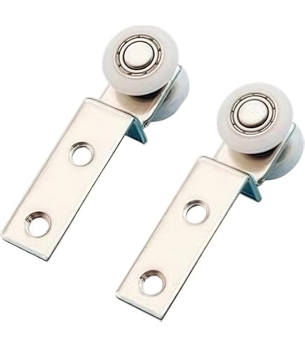 Roulettes Pour Porte Coulissante Patio - Lot De 10, Acier Inox, Fente 6 Mm, Roue 10 Mm, Longueur 48 Mm