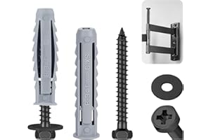 ddckj 15 Pcs Wall Plugs for TV Bracket Fixings M6X50 Wall Bolts with Expansion Plugs and Washers for Mounting Television, Sky Shelf Bracket, Water Heaters and Kitchen Cabinets.