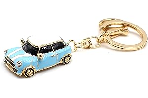 VmG-Store - Mini portachiavi Cooper per gli appassionati delle macchine classiche, in metallo, per i fan