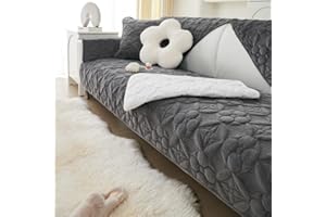 YWQJL Samt Sofabezug Sofaschoner antirutsch1 2 3 4 Sitzer,l Form Sofaüberwurf rutschfest,Sofa Überzug hundedecke Sofa Couch Überzug Couch Überzug Sofa Überwurf (E, 70x150cm)