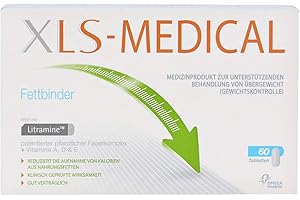 XLS MEDICAL Fettbinder mit Litramine zur unterstützenden Behandlung von Übergewicht - 1er Pack (1 x 60 Stück)