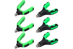 Sougayilang Feeder-Angelrutenhalter, Gummi-Frontstützen/Endstützen/Rückstützen zum Halten Ihrer Karpfen-/Feeder-Angelruten, passend für alle Rutenhalter, Banksticks, Buzz Bars-0708