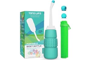 TONELIFE Portable Bidet for Toilet - Peri Momwasher Bidet Bottle 350ml 12oz - Portable Shower-Travel Bidet for Traviling,Camping,Women,Postpartum Care,Post-Surgery Recovery, Moms,New Baby & Eldery
