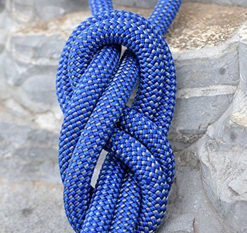 Outdoor Climbing Rope Diameter 12mm Static Rope 10m 20m 30m 40m 33KN Safety Rope Auxiliary Rope,Blue2-40m