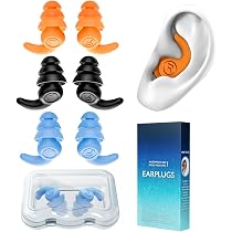 Bouchons D'Oreilles Natation Avec Cordon - Silicone Réutilisables Pour Adultes Et Ados Dès 12 Ans