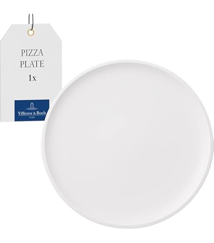 H&H Premiere Set Piatti Pizza, Opale, Bianco, 6 unità