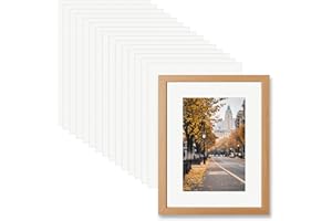 Keboyoe 16 Stück Passepartout Karton 40 x 30 cm Aussen 1mm Stark Weiße Passepartouts für Bilderrahmen Passpartu für Bilder Fotos und Kunstwerke Innengröße 30x20 cm