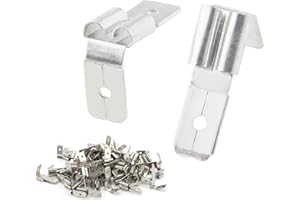 HJIAMA Connettori Elettrici 80 Pezzi, Doppio Capicorda Elettrici, Terminali Connettori, Connettore Elettrico per Veicolo, Elettrodomestici, Collegamento Filo fai da te