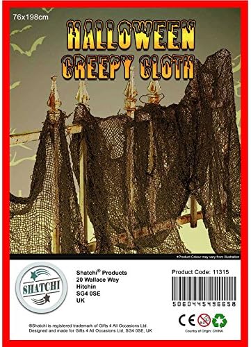 100Set Large Black Mesh Cloth 76 cm X 228 cm Halloween Party Decoration Accessory