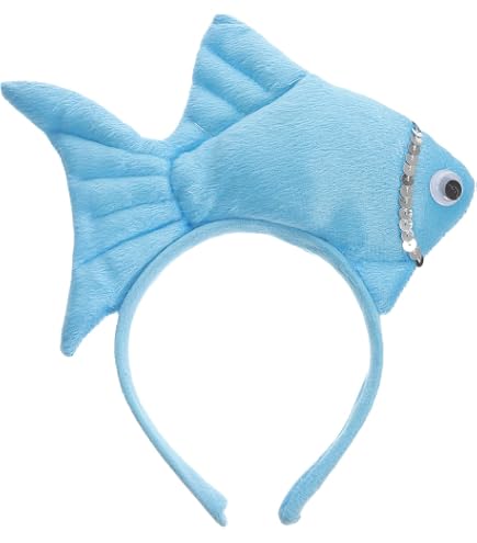 Plüsch-Hai-Kopf-Harreif Von Oblique Unique® – Lustiges Karnevals-Accessoire Für Fasching & Mottopartys