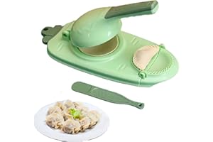 Somerway 2 in 1 Automatische Knödelmaschine, Lazy Dumpling Maker Knödelform Manuelle Nudelpresse, Knödelhautform und Knödelherstellungsform mit Rutschfester Griff, Einfach zu Verwendende Knödelformen