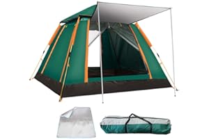 KoKoBin Tenda da Campeggio Automatica per 2-3 Persone -Impermeabile Tenda con zanzariera e 100% Anti UV, 215 * 215 * 142cm