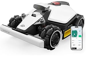 Mammotion LUBA Mini AWD 800 Robotic Lawnmower without Boundary Cable, NetRTK+Vision, RTK Antenna Not Required, Automatic Mapping, Recommended 800 m², Max. 1000 m², with 4G Module, 80% Slope Capability