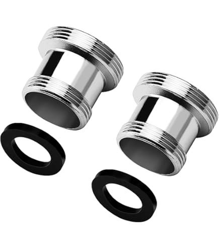 2 Adattatori Per Rubinetto Da Giardino Filettati M24/M22 - Raccordo In Ottone Antiruggine Universale
