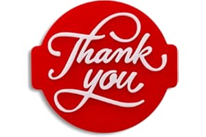 1066 Factory 'Thank You' Embosser Stamp for Icing Fondant Frosting Sugar Paste Cupcake Cake Cookie Baking Decoration (Pattern 1)