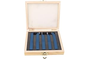 KADIMENDIUM Set d'outils de tournage, outil pour tour en métal dur portable, facile à transporter pour opérations intérieures et extérieures (16 x 16 mm)