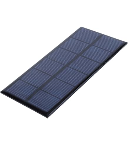 5 Mini Panneaux Solaires 5.5V 160mA - Modules Solaires Polycristallins DIY Avec Câbles 30cm