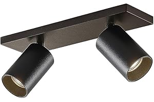 ‎ARCCHIO Arcchio Wandstrahler, Deckenstrahler 350° drehbar, 90° schwenkbar, Wandspot, Deckenspot, Wandlampe, Deckenlampe, 2x GU10, ohne Leuchtmittel, Strahler, Spot