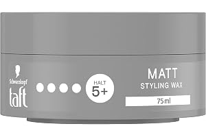Schwarzkopf TAFT Styling Wax Matt (75 ml), hårvax för matt finish med långvarigt grepp, skonsam för hår och hårbotten, vegansk, hårstyling-vax