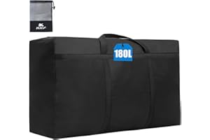 KXF 180L Extra Large Storage Bag Waterproof Heavy Duty Moving Bag Sturdy Space Saver Saving Organiser Underbed Storage Organizer Large Clothes Box Packing Boxes for Duvet Blankets Bedding