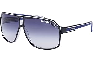 CARRERA GRAND PRIX 2 Okulary Słoneczne T5C BLACKCRYSTAL BLACKWHITEBLUE 64/9/130 Mężczyzna
