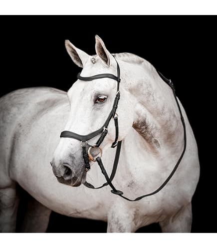 Sottogola Western Per Cavalli In Pelle - Antiscivolo Per Briglia E Morso - Foto 11