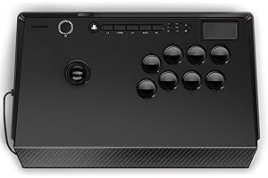 qanba Titan - Arcade joystick kompatybilny z PS5, PS4 - Oficjalna licencja PlayStation - Pro FightStick - Kompatybilny z PC