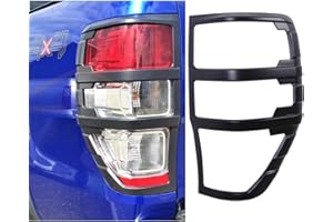 ‎JHCHAN JHCHAN Scheinwerfer Rücklichtabdeckung für Ford Ranger 2012-2022 T6 T7 T8 Raptor Limited Tremor XL XLT XLS Wildtrak Lampenschutz vorne hinten (Rücklichtabdeckung)