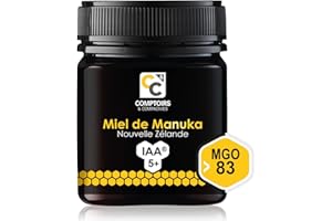 COMPTOIRS ET COMPAGNIES - Miel de Manuka Actif - IAA5+ (MGO83+) - Origine Nouvelle Zélande - 250g